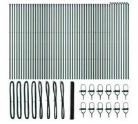 Hexagonal Fence Ground Fix Mesh Garden Terrace Barrier Outdoor Posts vidaXL