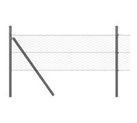 Hexagonal Fence Ground Fix Mesh Garden Terrace Barrier Outdoor Posts vidaXL