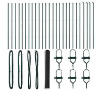 Hexagonal Fence Ground Fix Mesh Garden Terrace Barrier Outdoor Posts vidaXL