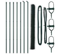 vidaXL Ground Fix Welded Wire Fence 10 x 1.6 m (W x H)