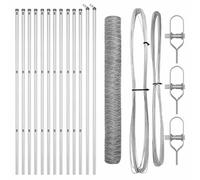 Hexagonal Fence Ground Fix Mesh Garden Terrace Barrier Outdoor Posts vidaXL