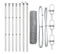 Hexagonal Fence Ground Fix Mesh Garden Terrace Barrier Outdoor Posts vidaXL