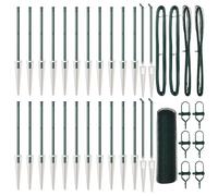 vidaXL Welded Wire Fence with Spikes 50 x 0.4 m (W x H)