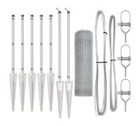 vidaXL Welded Wire Fence with Spikes 10 x 0.6 m (W x H)