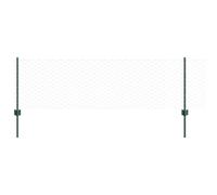 Outdoor Fence Panel Roll Grey 2500x2.7x60cm Powder-Coated Steel PVC Hexagon Set