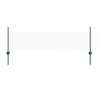 vidaXL Welded Wire Fence 100 x 0.5 m (W x H) PVC-Coated Steel Grey