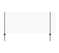 Garden Fence Roll 10000x2.7x100cm Green Steel PVC Powder-Coated Hexagon Posts XL