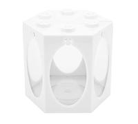 Hexagonal Fish Tank Portable Lantern Birdcage Shape Miniature Landscape Fish Tank (White)