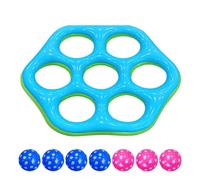 Hexagonal Floating Ring Toy - Kids Pool Toss Game, Water Float Throwing Rings | Floating Ring Toy For Beach Backyard Party Vacation Family Travel Outdoor Park, Fun Active Game For Boys And Girls Ages