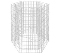 Hexagonal Gabion Planter Outdoor Garden Plant Basket Pot Multi Sizes vidaXL
