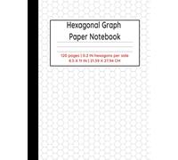 Hexagonal Graph Paper Notebook: Hexagon Paper for Organic Chemistry, Role Play Gamers, Quilters, Mosaic and Tiling Designers.