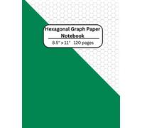 Hexagonal Graph Paper Notebook: Hexagonal graph paper composition notebook for organic chemistry, gamers and professionals, 8.5" x 11" 120 pages