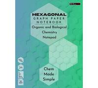 Hexagonal Graph Paper Notebook - Organic and Biological Chemistry Notepad - Chem Made Simple - SkillM8: 8.5 x 11 inch, 120 pages, 1/4" Side Hexagons; ... Drawing Structures, Gaming, Fasion, Sketchers