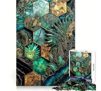 Hexagonal Harmony Kintsugi Art 1000 Piece Jigsaw Puzzle for Teenagers Sharp Thinking Perfect Connection Fun Activity Xmas Surprise (50x75cm)