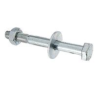Hexagonal-Headed Screws D-Fix for H Post Supports, U Post Supports Pack of 2 Galvanised Blue M10 x 90 mm