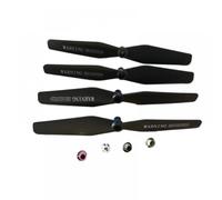 Hexagonal Hole 14.5cm 145mm Props CW CCW Propellers Main Compatible with X5HW X5HC XS809 Compatible R/C Drone Quadcopter 3.5mm 5mm(3.5MM-BLACK)