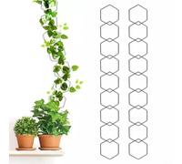 Hexagonal Metal Trellis 18pcs Weather Resistant Garden Decor