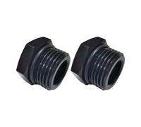 Hexagonal Plug Adapter Corrosions Resistant Fluid Connector Aluminum Fittings Black Anodized for Fuels Oil Air Systems Ethanol Resistant Fuel Adapter