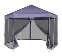 Hexagonal Pop-Up Waterproof Outdoor Garden Gazebo Party Tent Marquee 3 Colours v