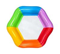 Hexagonal Rainbow Water Mat With Cooling Mesh Center