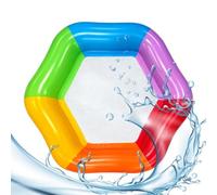 Hexagonal Rainbow Water Mat With Cooling Mesh Center