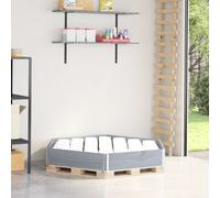 Hexagonal Raised Garden Bed Grey Solid Pine 160x160cm Stackable Outdoor Foldable