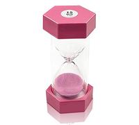 Hexagonal Sand Timer - 15 Min Pink Hourglass for Kitchen & Time Management
