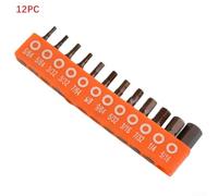 Hexagonal Screwdriver Bit Set, 12/24pcs 25mm 1/4 inch Hex Shank for Electric Screwdrivers, Alloy Steel Construction, Standard 6.35mm Shank Diameter, DIY and Workshop Use(C)