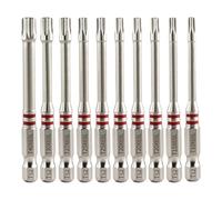 Hexagonal Shank 10 Pieces 65mm Steel S2 Magnetic Universal | power tool kit, wrench and drill for garage workshop warehouse studio laboratory cellar shed workshop car
