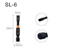 Hexagonal Shank Screwdriver Bit Set with Cross and Flat Head, 6.35mm Alloy Steel for Precision Driver for Electric Drills, Hand-Held Tools, Bench Drills, Phosphated Rust-Resistant Finish, 1 Piece