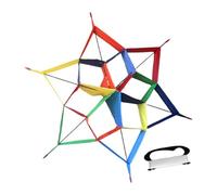 Hexagonal Shape Kite with Line Board Family Kite for Backyard Garden Beach