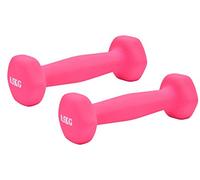 Hexagonal Shaped Neoprene Hand Dumbbells Weights (Pair)- 0.5kg, Anti-Roll Dumbbell Set for Safe Home Fitness Training