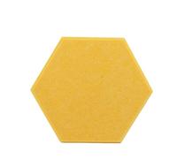Hexagonal Soundproofing Panels Self-adhesive Sound Proof Foam High Density Acoustic Treatment for Studio(Yellow,12pcs Hexagon)