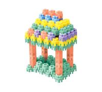 Hexagonal Stacking Blocks - 100X Hexagonal Building Blocks Toys, Hexagonal Building Blocks Toys Multiple Colors | For Ages 3 And Up Brain Development