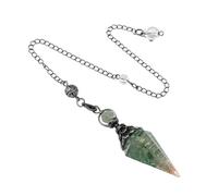 Hexagonal Stone Pendulums Natural Crystal Decoration For Psychic Readings And Energy Balancings Decors