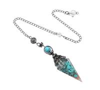 Hexagonal Stone Pendulums Natural Crystal Decoration For Psychic Readings And Energy Balancings Decors