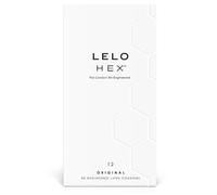 Hexagonal Structure Ultra-Thin Condoms 36-Pack by LELO, Content 12, Color Transparent