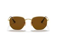 Ray - Ban RB3548N HEXAGONAL 001/57 Unisex Sunglasses Metal Gold Geometric Polarized