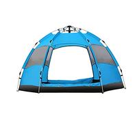Hexagonal Tent Automatic Opening Pop Up Tent Outdoor Camping Tent Double Layer Portable Lightweight Backpack Tent Sunshade Shelter Beach Tent