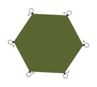 Hexagonal Tent Footprint Beach Mat Heavy Duty Hammock Shelter Ground Sheet Mat Tent Floor Mat for Fishing Picnic Backpacking, No Stakes