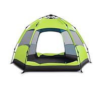 Hexagonal Tent Portable Folding Full Automatic Waterproof Sunscreen Outdoor Family Camping Tents 3-5 Person