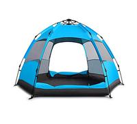 Hexagonal Tent Portable Folding Full Automatic Waterproof Sunscreen Outdoor Family Camping Tents 3-5 Person