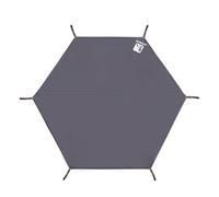 Hexagonal Tent Tarp - Waterproof Camp Tarp | Hexagonal Tent Footprin | Twaterproof | Floor Anti-Damp and Wear-Resistant Oxford Mat Super Light Picnic Mat