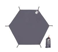Hexagonal Tent Tarp - Waterproof Sheet 300 X 260 Cm, Outdoor Camping Ground Mat, Moisture Protection | Lightweight Hexagonal Tent Footprint for Hiking, Picnic, Beach,