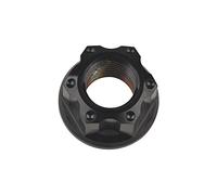 Hexagonal titanium nut, Hex Flange Nuts Ti M14 Nut Screws Bolts for Motorcycle Bicycle Bike Accessories(Black)