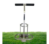 Hexagonal Turf Cutter, Stainless Steel Dual Handle Repair Tool, Heavy Duty Sod Trimmer for Golf Course and Grass Maintenance