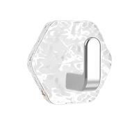 Hexagonal Wall Hook with Water Pattern Glacier Wave Design for Bathroom Kitchen Heavy Duty Hanging Towel Keys as well as Decorative Use in Living Room (A, One Size)