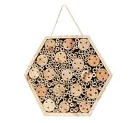 Hexagonal Wooden for Garden Pollinator Habitat Natural Shelter Outdoor Decorative Support Backyard Beekeeping 27