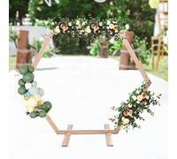 Hexagonal Wooden Wedding Backdrop nd, 5kg Load Capaci, Perfect for Weddings, Parties & Events, Décor Support for Memorable Cets