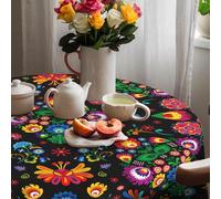 Hexagram Mexican Tablecloth 70 Inches Round Mexico